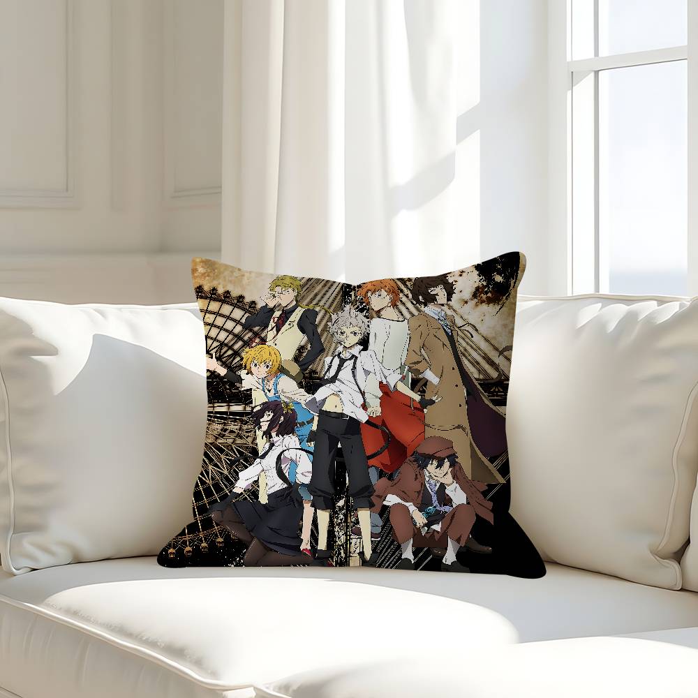 B-Bungo Stray Dogs Kissenbezug 30x50 Polyester Sofakissen Dekorative Wurfkissen Heimdekoration Kissenbezug