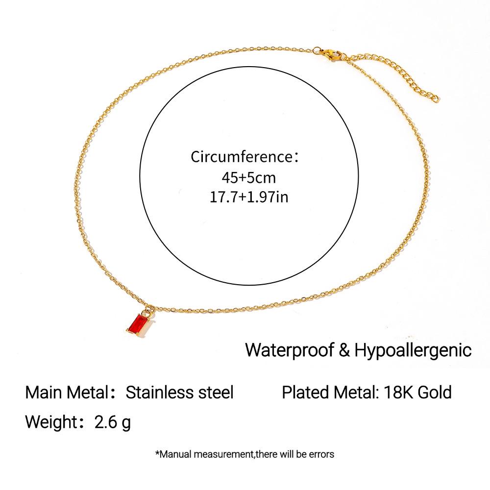 Ожерелье Yingtai из нержавеющей и титановой стали с вакуумным покрытием 18 карат: Современный европейский стиль, Тонкая полировка, Высококачественная женская мода.