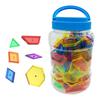 140Pcs Transparent Attribute Blocks Educational Pattern for Games Fractions