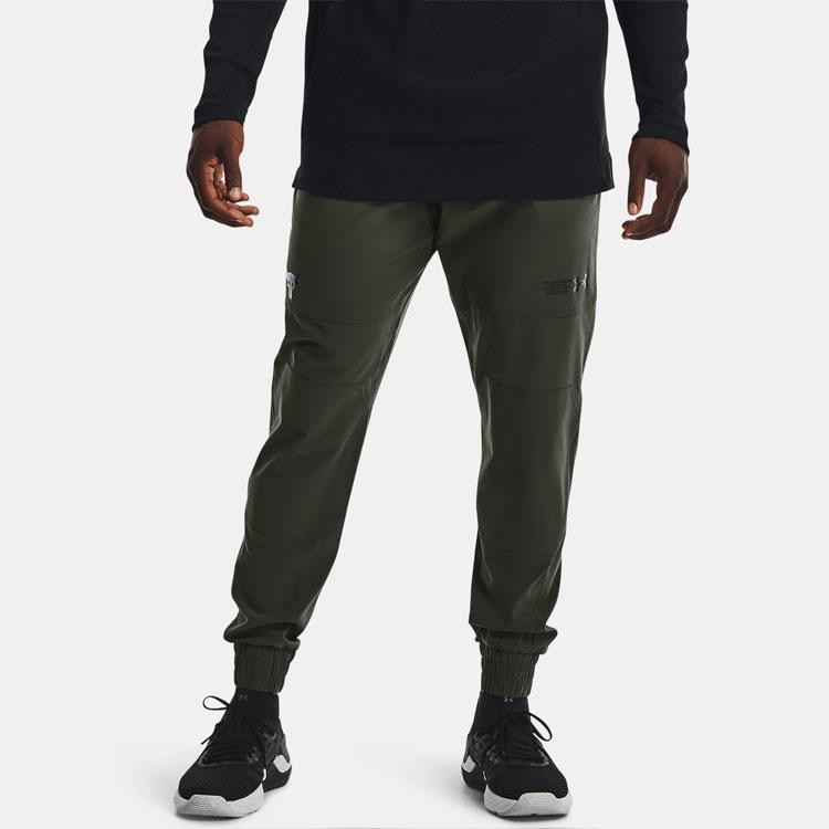 Under Armour Project Rock Johnson Woven Waterproof Training Joggers Men Joggers Baroque-Green 1367077-310