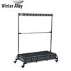 Stainless Steel Mop and Cleaning Tool Organizer Rack