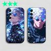 J-Jujutsu K-Kaisen G-Gojo Telefonikate Samsung Galaxy A13,21s,22,31,32,40,52,71,A91 jaoks Pehme Must Kest