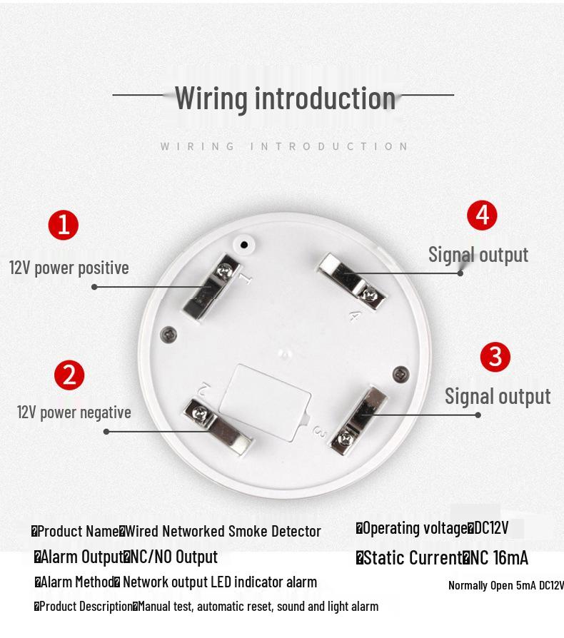Wired Networked Smoke and Fire Alarm for Home or Commercial Use