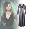 Bellatrix Harry Potter Lestrange Cos Retro Schwarze Königin Cosplay Vintage Outfit