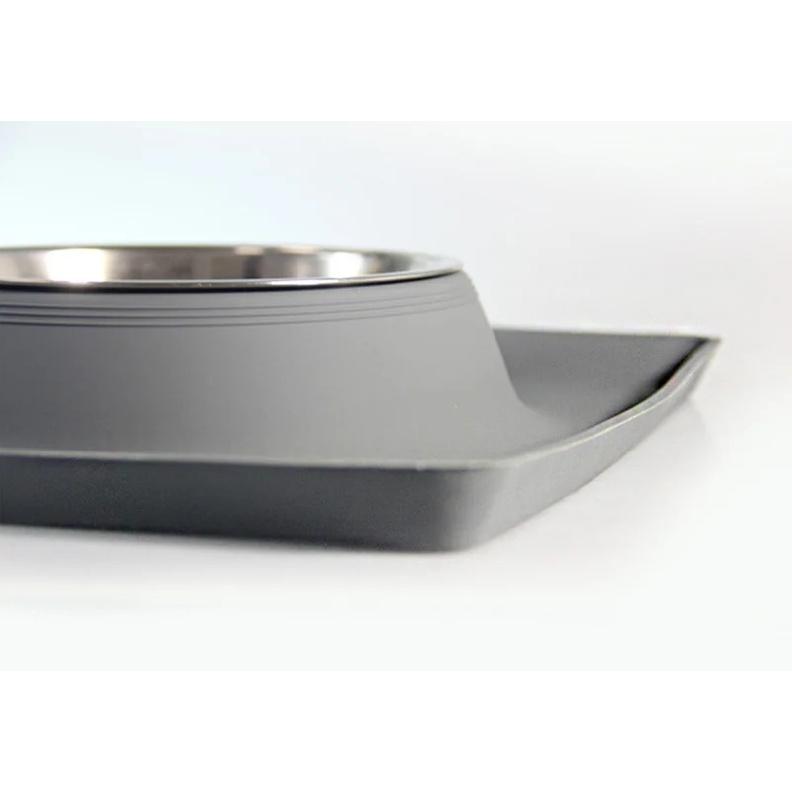 Benepaw Stainless Steel Double Dog Bowl With Silicone Mat Nontoxic Nonslip No Spill Pet Water Food Bowl Cat Puppy Feed Drinking