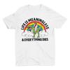 Jesus Riding Dinosaur Rainbow Life Is Meaningless T-shirt