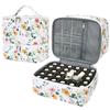 Fashion Double-layer Nail Polish Storage Bag Large-Capacity Multifunction Cosmetic Bag Portable Essential Oil Bag Nail Care Kit