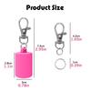 Practical Silicone Keychain Cap Accessories Portable Durable Holder Keychain Compatible For Lipgloss Storage And Balm Cap