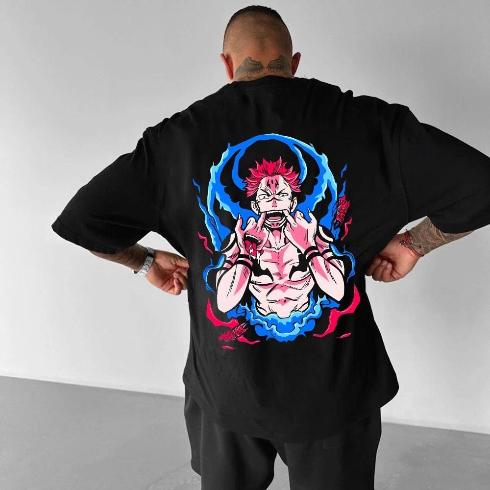 

Jujutsu Kaisen Ryomen Sukuna Anime Manga T-Shirt Tee Costumes Polyester Unisex S