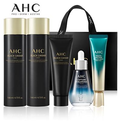 Black Caviar Youth Ritual Hautpflege 5-teiliges Set (Toner+Lotion+Creme+Augencreme+Ampulle)