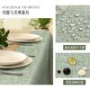 Cotton linen Waterproof Tablecloth Green Table Vintage Dining Table Cover For Christmas kitchen Party Birthday Decor