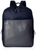 Nylon X Leather Square Backpack Dark Navy [Isaac] Y91-05-03