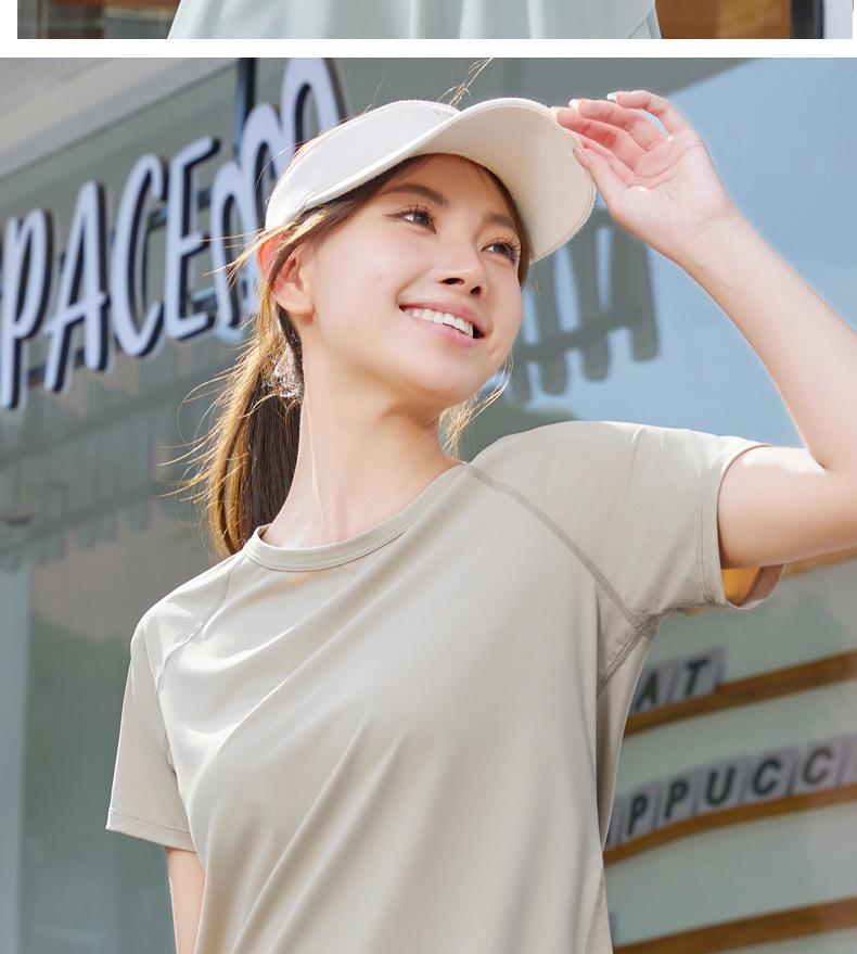 Ice Silk Women's Quick-Dry Sports Yoga Wear – Breathable, Slimming & Fashionable for Morning Runs