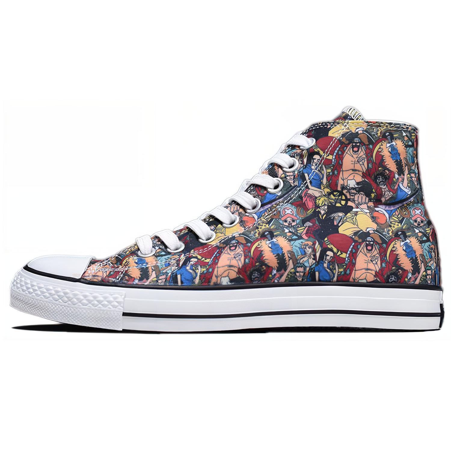 

Converse Chuck Taylor All Star 100 PT HI x One Piece Удобные Универсальные Прочные Высокие парусиновые кроссовки Унисекс Разноцветные 1CK827 42.5