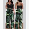 Women Casual Two-Piece Set European and American Fashion Women Creamy-white Leisure Set