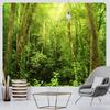 Silent Forest Home Decor Tapestry, Bohemian Hippie Wall Pendant, Bedroom Wall Decoration, Oversized Background Fabric Sheets