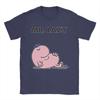 Mr Men Little Miss Mr Pigro T-shirt Uomo 100% Cotone Top Camicie Casual Girocollo Manica Corta