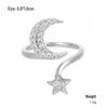 Kenjie Gold-Plated Copper Zircon Women's Adjustable Ring - Stylish Autumn/Winter Design