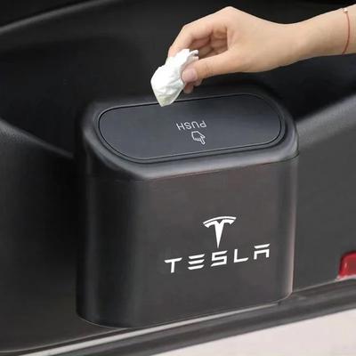 Trash Can Car Door Storage Barrel Auto Interior Accessories Kit For Roadster Model 3 Y S X Cybertruck Juguete Coil Bonina