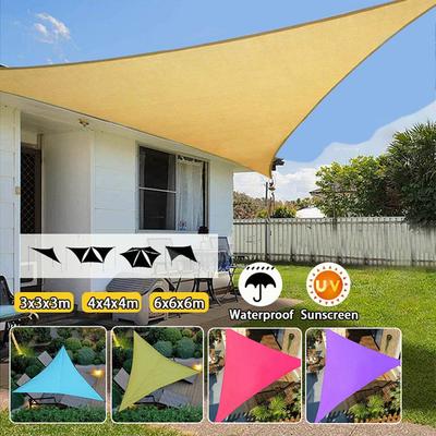 Waterproof Triangular UV Sun Shade Sail Sun Shelter Sunshade Canopy Garden Patio Pool Shade Sail Awning Camping Picnic Tent
