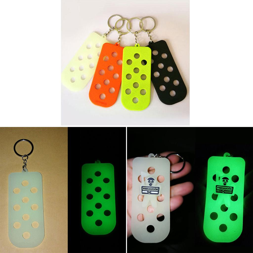 Colorful DIY Keychain Set Personalized PVC Key Chain with Hole for Car Women Men Kids Colorful Key Rings for Bag Wallet