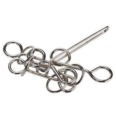 Upgrade Metal Ring Puzzle Brain Teaser Metal Wire Puzzle Educational Funny Toy