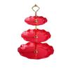 3-Tier Plastic Serving Tray, European Style Dessert Stand, Tea Party & Wedding Cupcake Holder