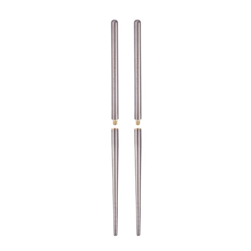 

Easy Cleaning Titaniums Folding Chopsticks Wipe Clean Surfaces Foldable Design Metal Texture Suitable for Outdoor Dining