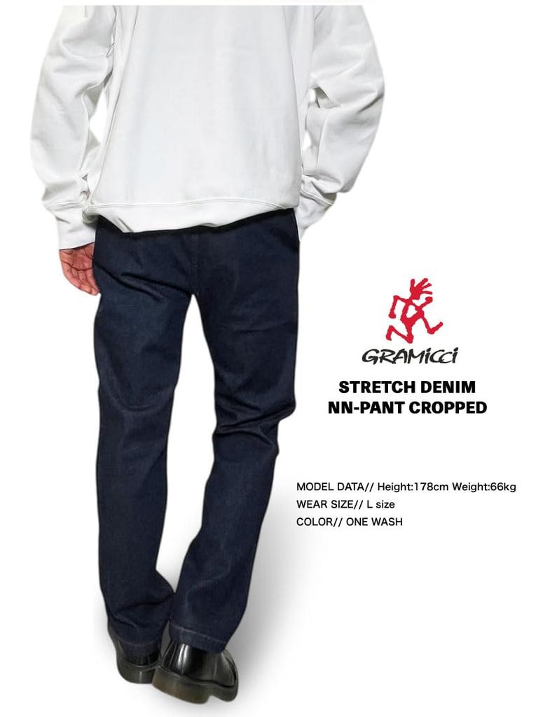 Gramicci Stretch Denim Cropped Pants, GMP5-SJP05 (M, MEDUSED)