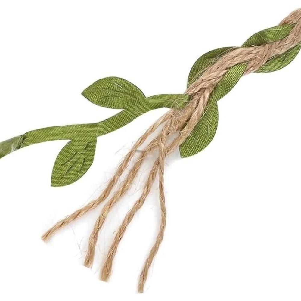 New DIY Natural Jute Twine Artificial Leaves Twine Vine Jute Twine 10m Roll 5MM Burlap String