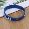 2 stücke Australische Flagge Armband Nationalflaggen Silikonarmband Frauen Männer Australien Sport Gummiband Handschlaufe Armreif Mode-accessoires Geschenke