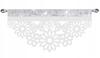 Z17 Kitchen curtain FLOWERS WITH BUTTERFLIES openwork decoration 60x30