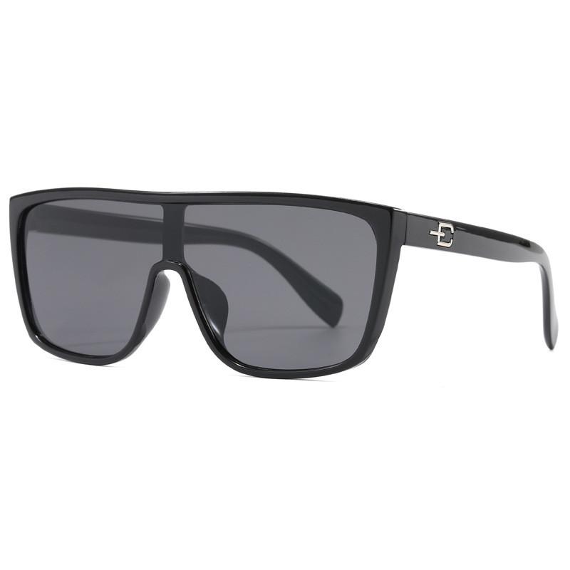 Modern Unisex Square Sport Sunglasses With Pc Frames And Grey Lenses For Outdoor Activities Black Gray