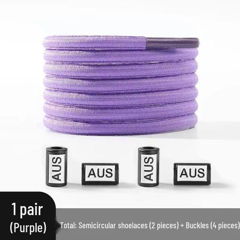 Elastische Schnürsenkel ohne Binden mit Metallschnalle - Einfache Faule Schnürsenkel AUS