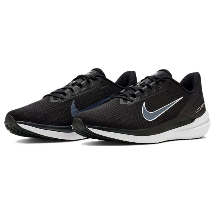 Nike Air Winflo 9 Black Dark Smoke Grey Men Sneakers White DD6203-001