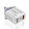 QC3.0+PD 20W Fast Charger: EU/US/UK Plug, High Power Quick Charge