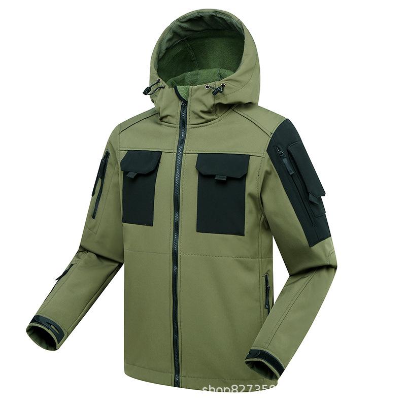 Men's Outdoor Breathable Cycling Windbreaker Sharkskin Three-in-One Suit