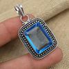 Glorious Tanzanite Gemstone 925 Sterling Silver Jewelry Handmade Pendant For Women