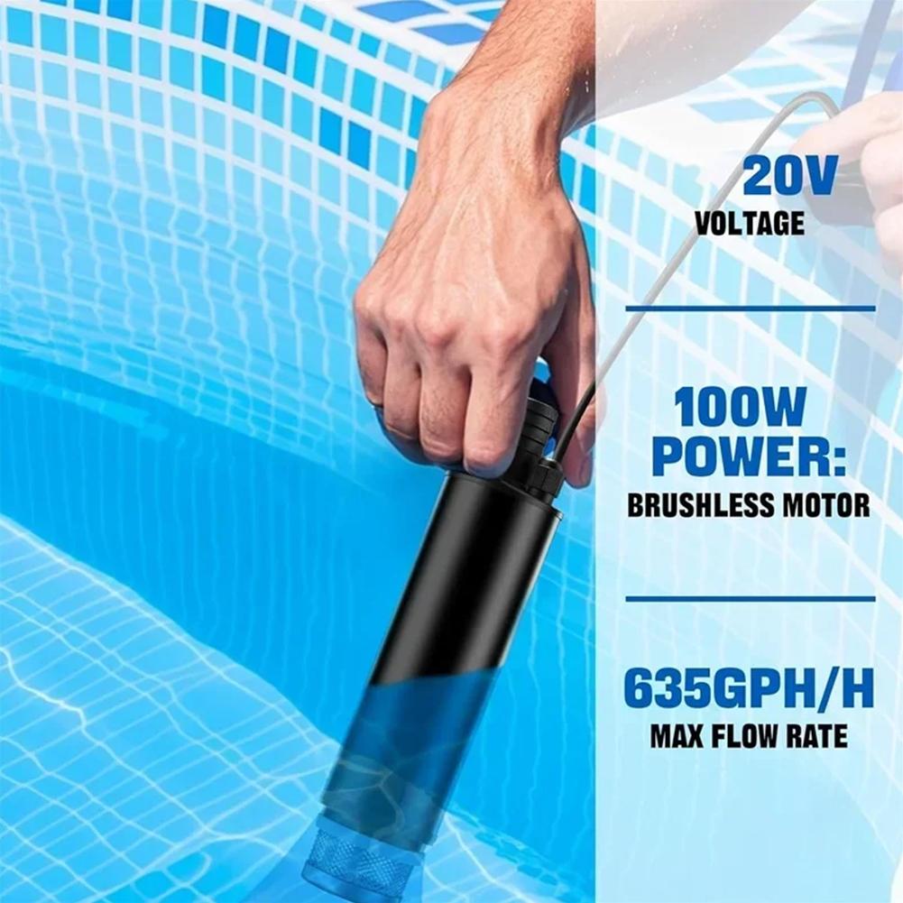 Electric Wireless Submersible Pump For Makita 18V 20V Battery For Garden, Water Tank, Swimming Pool, Pond