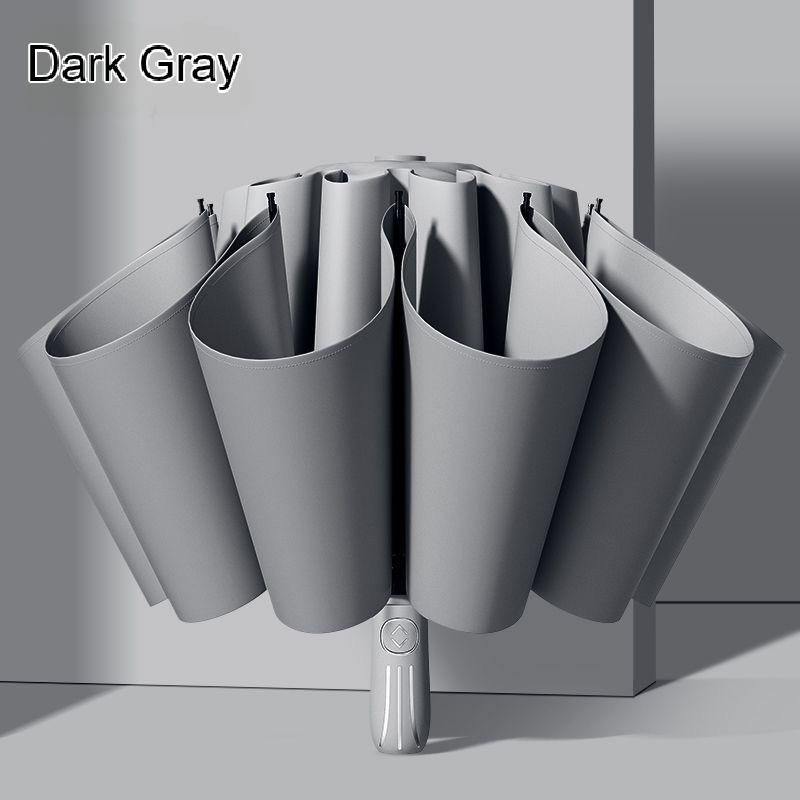 

German Green Giant Fully Automatic Reverse Extra Large Folding Umbrella Enlarged Thickened Wind-resistant Car-mounted Umbrella