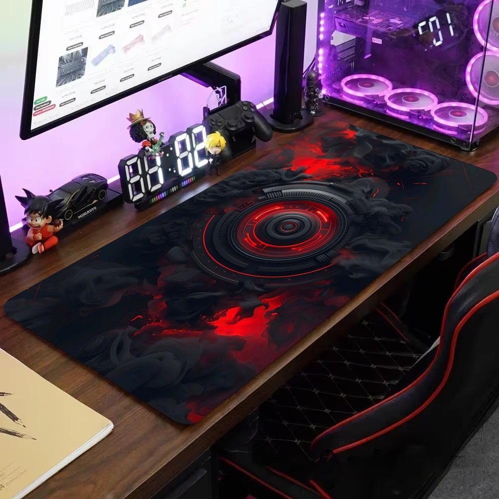 Tappetino Mouse Meccanico Grande per Computer Ufficio Gioco Tavolo Tappetini XXL Gomma Antiscivolo Tastiera Mousepad per Gaming Tappetini Lunghi per Scrivania