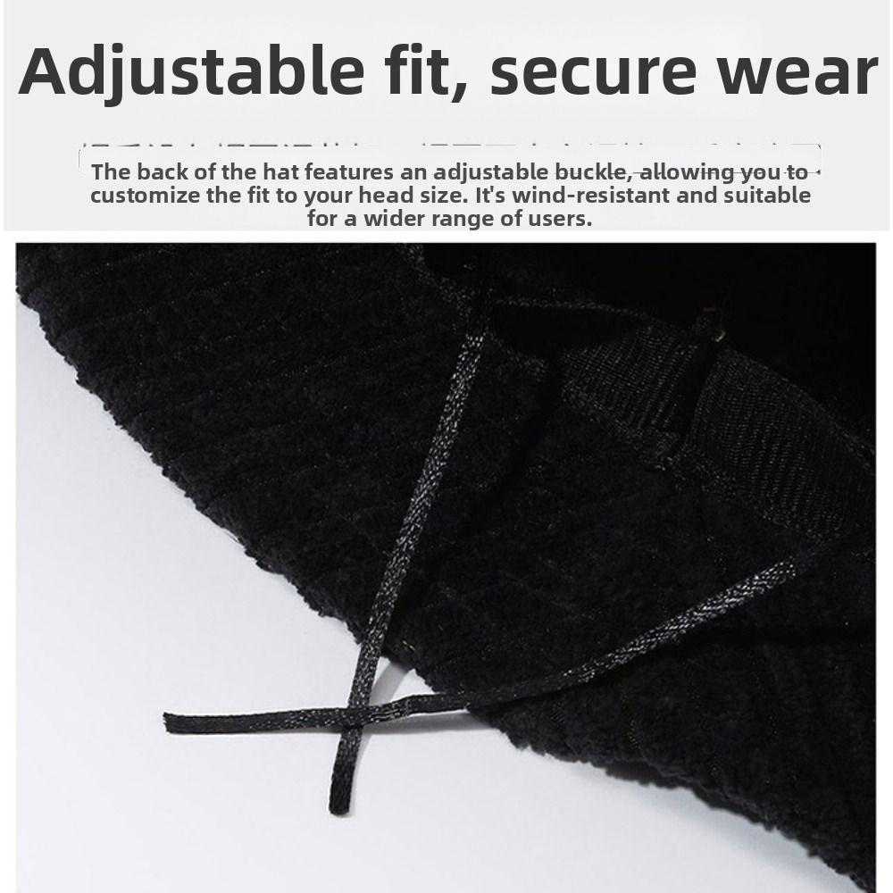 Adjustable Corduroy Bucket Hat Breathable Travel Sun Shade Cap Fashion Fisherman Hat for Women