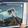 Extendable Car Wash Wand Windshield Cleaner with Retractable Handle & Rotating Head Microfiber Pads, Auto Glass Window Fog Remover Cleaning