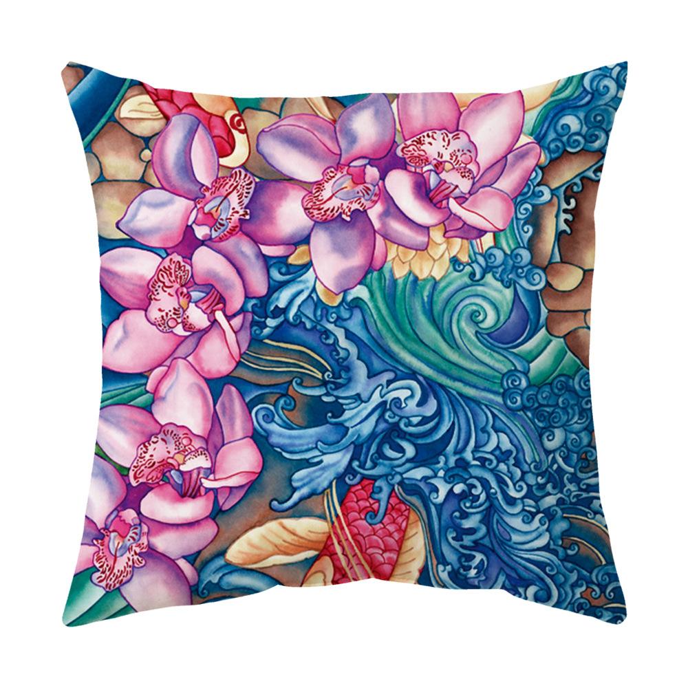 Pillow Cover Sofa Cushion Cover Car Sofa Cushion Cover Peach Skin Velvet