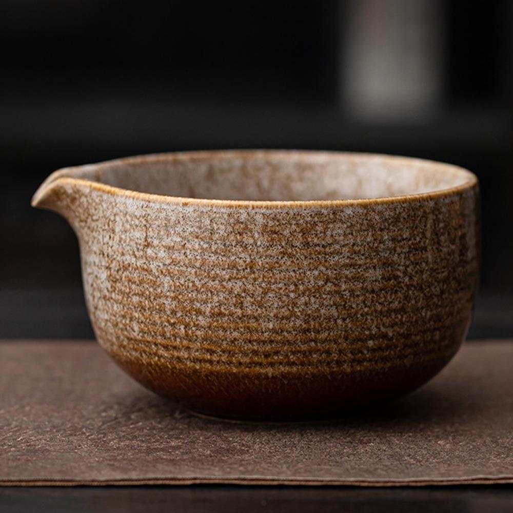Ceramic Matcha Bowl Kiln Discoloration Smooth Green Tea Maker Cup High Temperature Resistant Large Capacity Tea Brush Stand