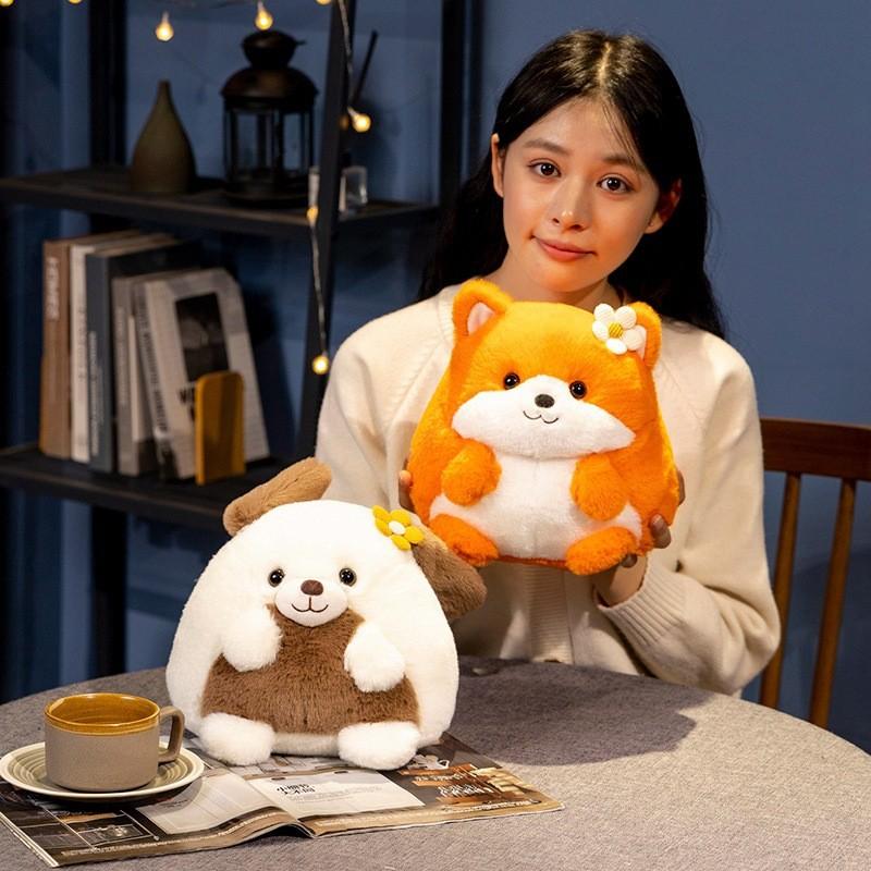 Cute Plush Animal Toys Soft Puppy Kitten Stuffed Dolls Perfect Gift Kids For