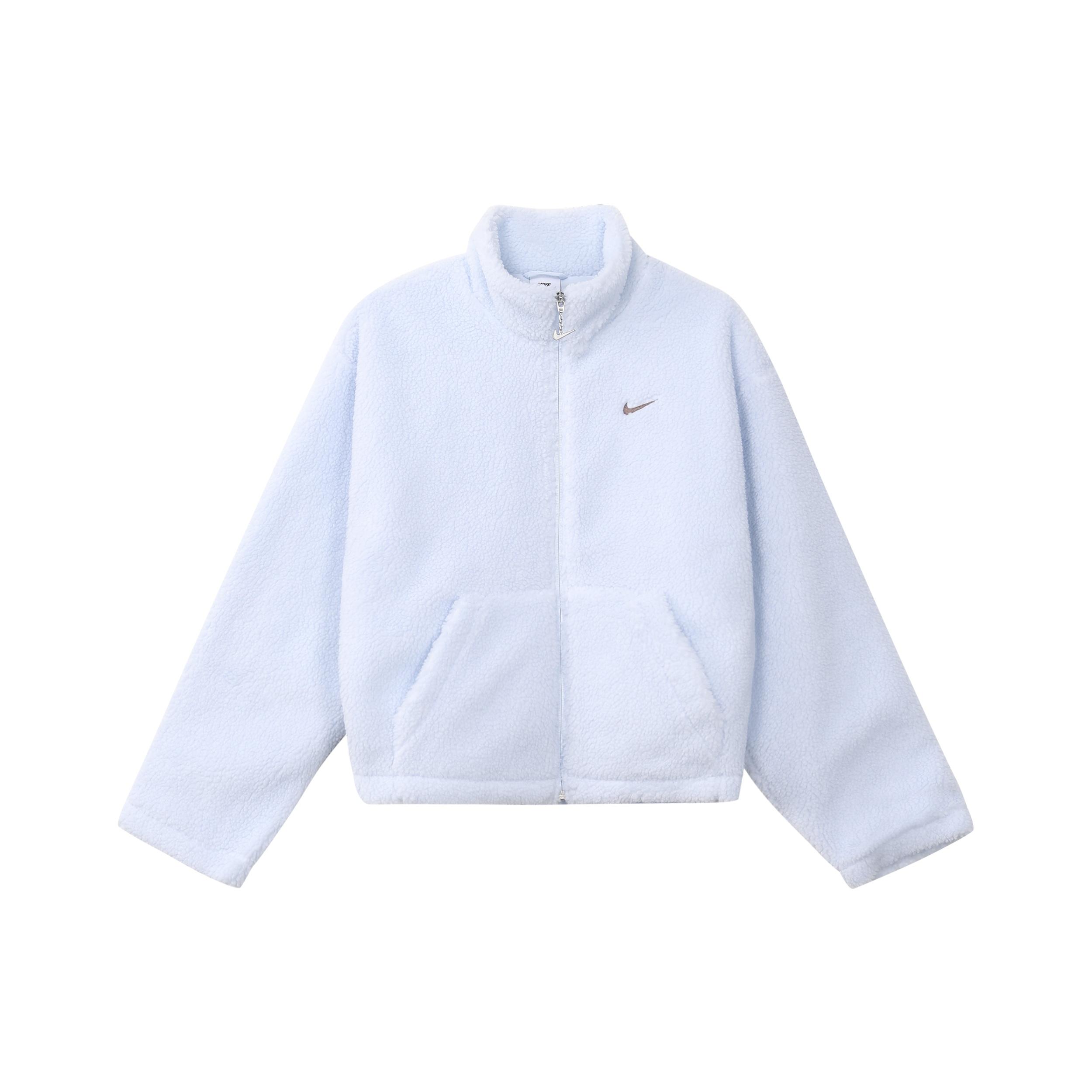 (WMNS) Nike Sportswear faux sherpa jacket Blue Women s FV4009-423 M