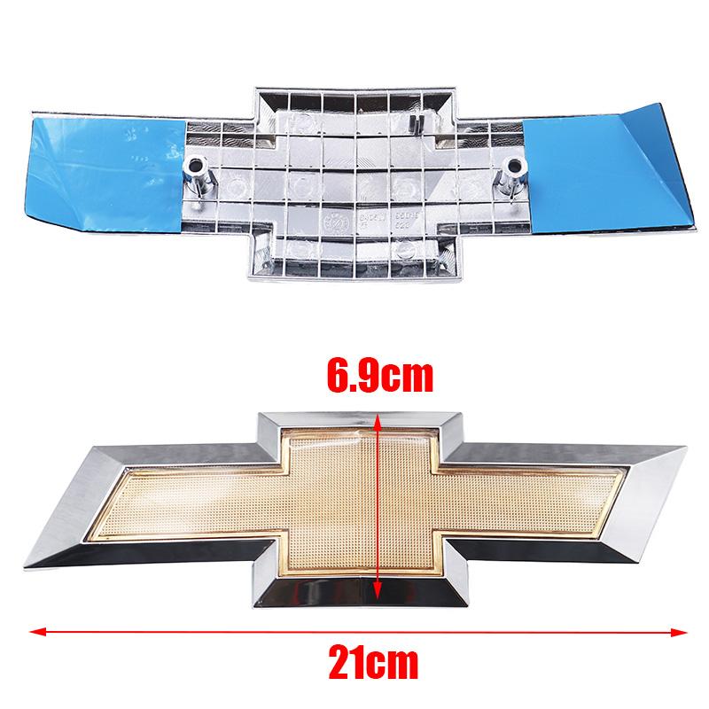 1pcs old ABS Car Front logo grill Rear Bumper tail door trunk Emblem sticker styling Accessories For Chevrolet AVEO