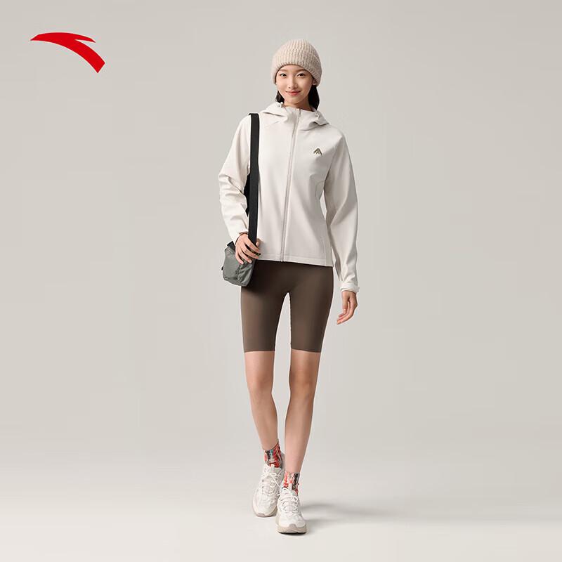 Anta Women's Earth Shell 3.0 Hooded Water-Repellent Softshell Jacket