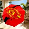 Manchester United F.C Print Automatic Open Close Umbrella, Portable Foldable Umbrella, for Outdoor Commute Camping Trip, Ideal Birthday Gift